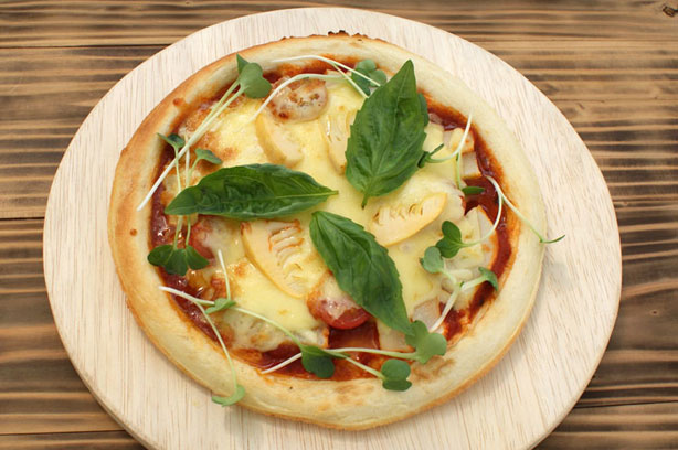 竹の子米粉ピザ